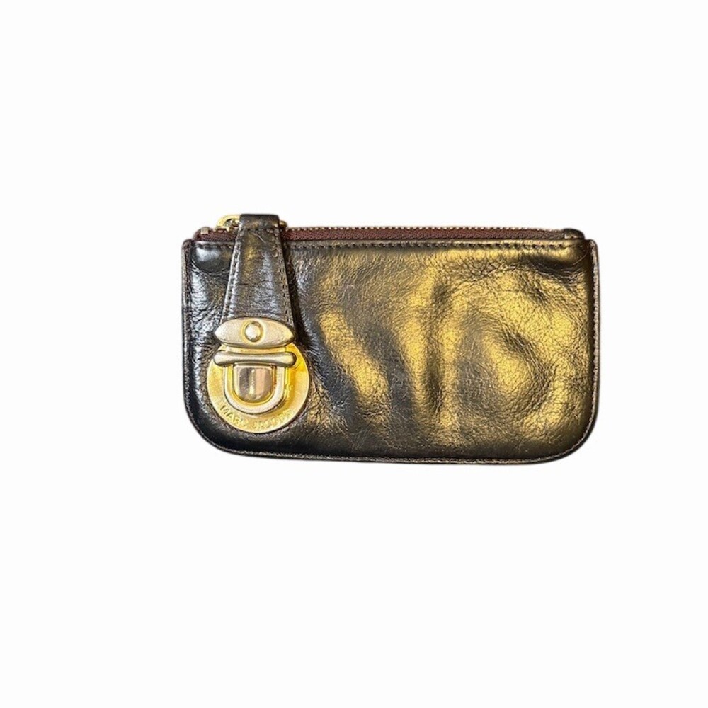 Marc Jacobs Black Leather Coin Wallet/Key Ring
